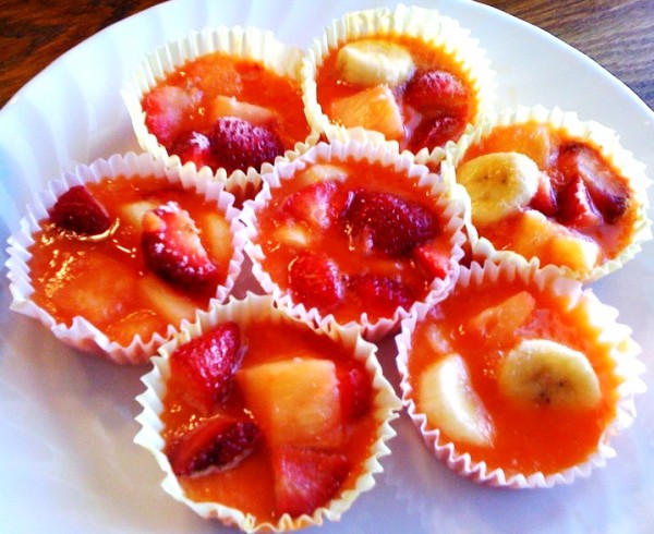 Frozen Fruit Punch Cups - Flour On My Face