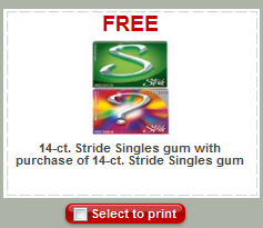 Stride-coupon