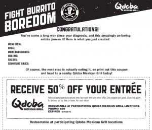 Great Qdoba Coupons! | FrugaLouis- St Louis Coupons, Discounts, Events and Fun!