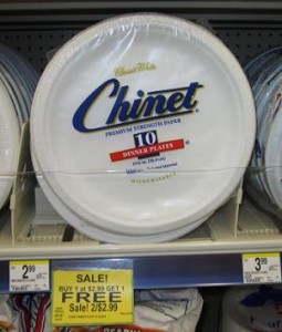 Chinet1 255x300 Walgreens: Chinet Dinner Plates Buy 1 Get 1 Free!