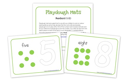 Educational Freebie: Playdough Mat printables - Money Saving Mom®