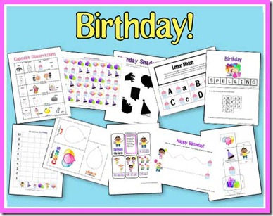 Educational Freebie: Birthday Fun printable preschool pack - Money ...