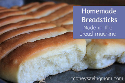 Homemade Breadsticks in the Bread Machine
