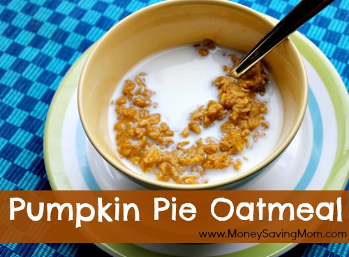 pumpkin pie oatmeal