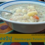 cheesy hamburger Potato soup