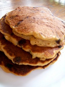 Whole-Wheat Chocolate Chip Pancakes