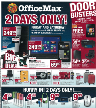 Office Max Black Friday Ad 2012
