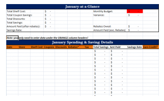 Free Coupon Savings Tracker