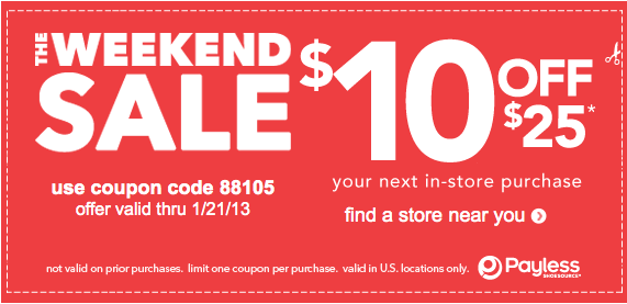 Payless coupon
