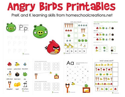 Angry Birds Printables for Kids