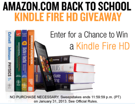 Win a FREE KIndle Fire HD