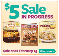 Taste of Home $5 Cookbook Sale