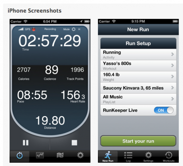 Free iSmoothRun app