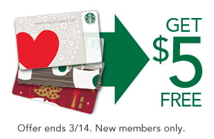 Free Starbucks gift card