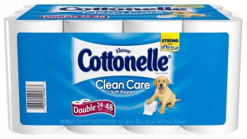 Cottonelle-Clean-Care-Toilet-Paper-Double-Roll-24-Rolls-Deal-350x197