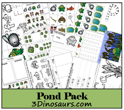 Free printable Pond Preschool Pack