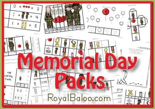 Free Memorial Day printable pack