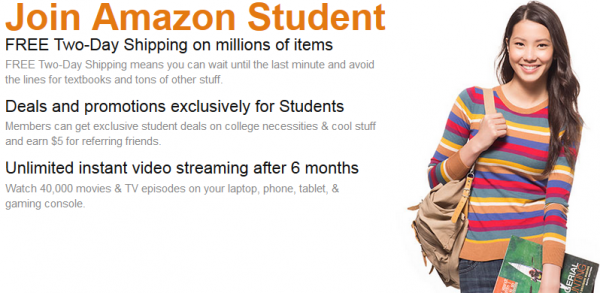 Amazon.com: Free two-day shipping for college students