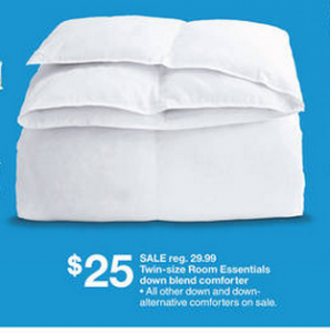 Target: Room Essentials Down Blend Comforters for $15.94 (after coupons)