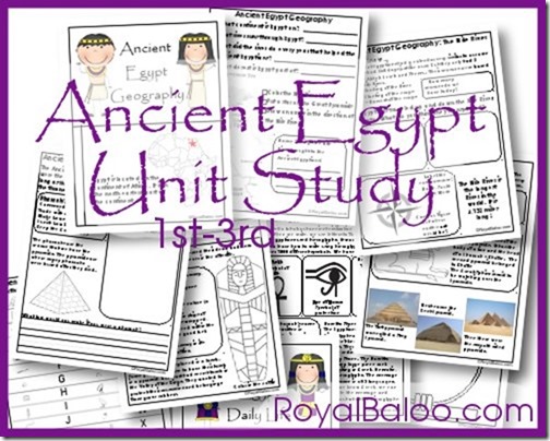 Free First-Third Grade Ancient Egypt Unit Study