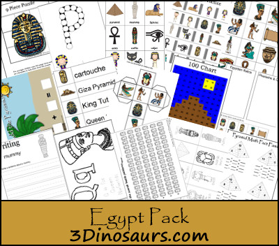 Free Tot-First Grade Egypt Printable Pack