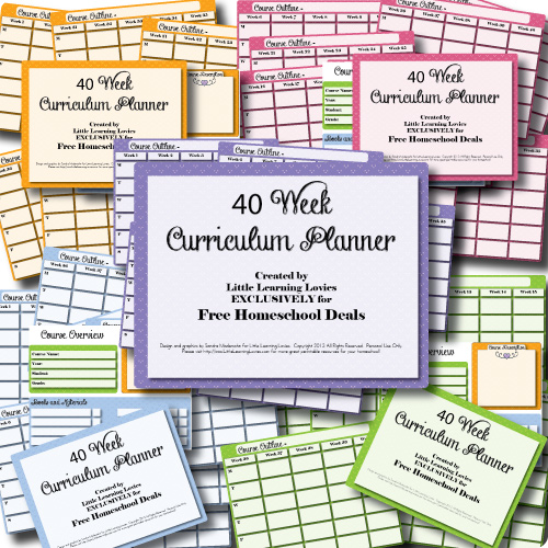 Free Printable Curriculum Planner Free Printable Curriculum Planner
