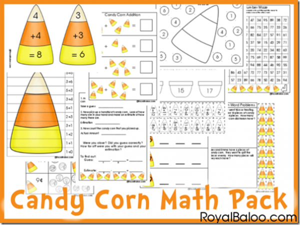 Free Cnady Corn Math Printable Pack