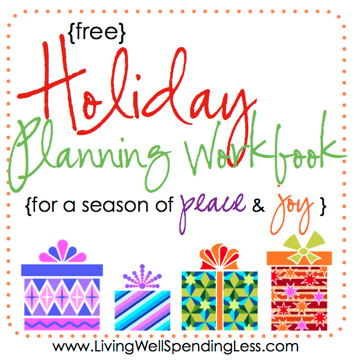 Free Holiday Planning Workbook