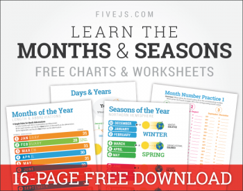 Learn the Months of the Year, Seasons & Leap Year (Free Worksheet Set)
