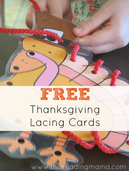Thanksgiving Lacing Cards