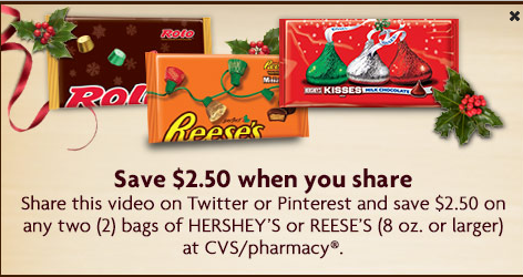 Hershey's & Reese's coupon