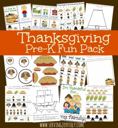 Thanksgiving Pre-K Fun Pack