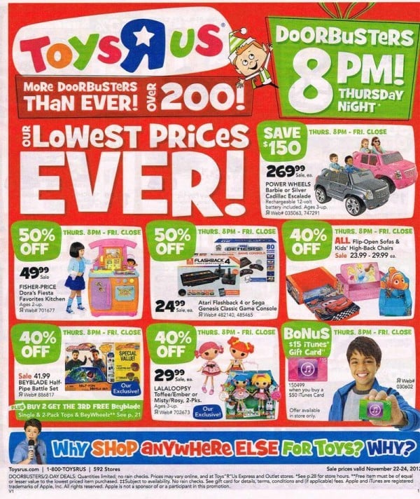 Toys R Us Black Friday 2013 ad