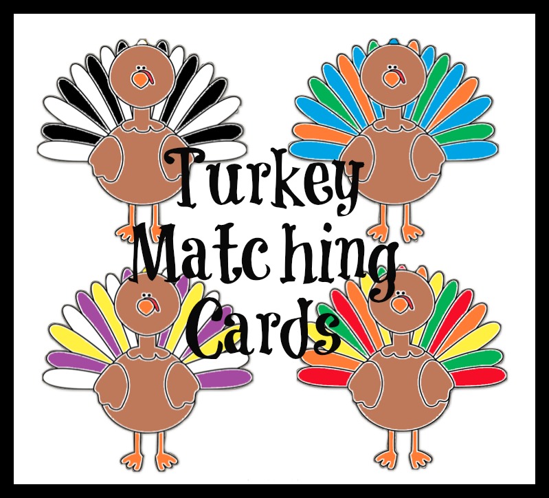 Turkey Matching Cards