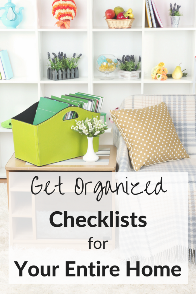 Free Printable Get Organized Checklists for Your Entire Home Money