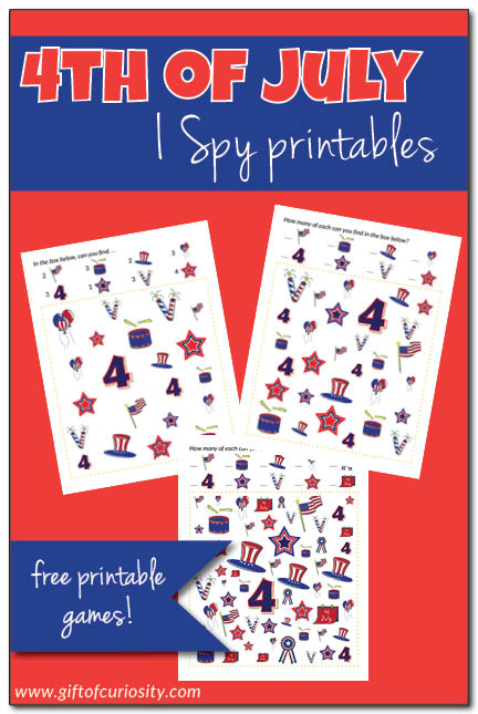Free 4th of July I Spy Printables
