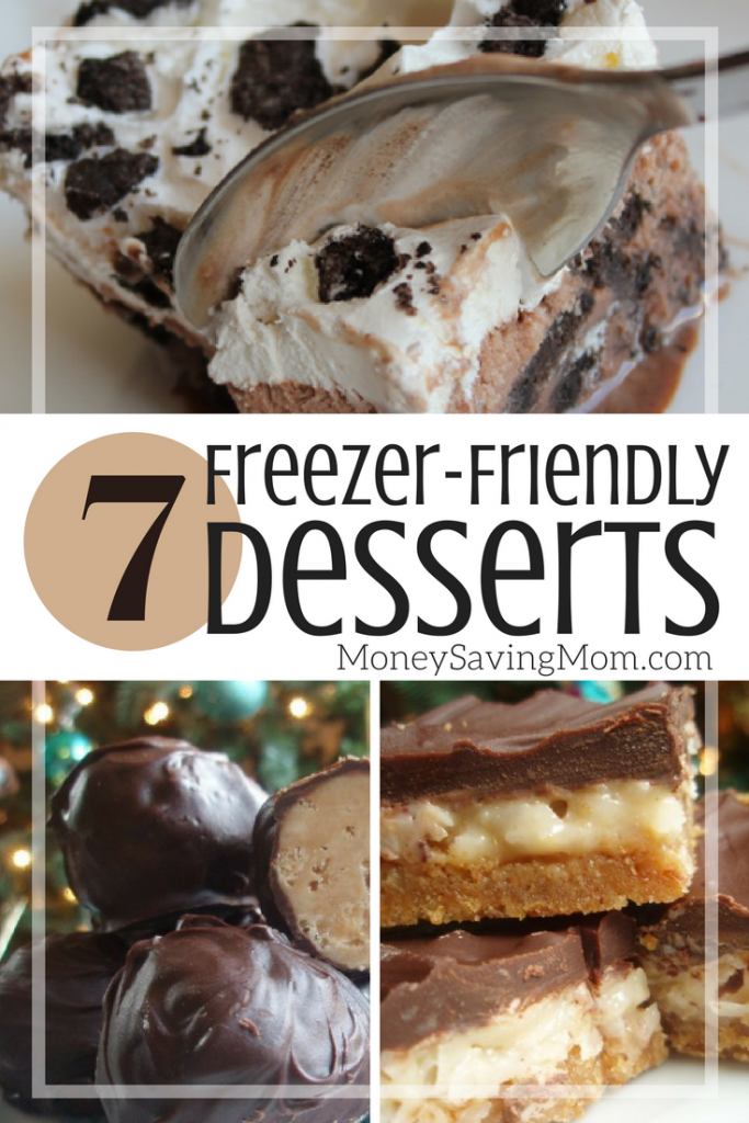 Check out this list of fun dessert recipes that you can make ahead of time and freeze for later?