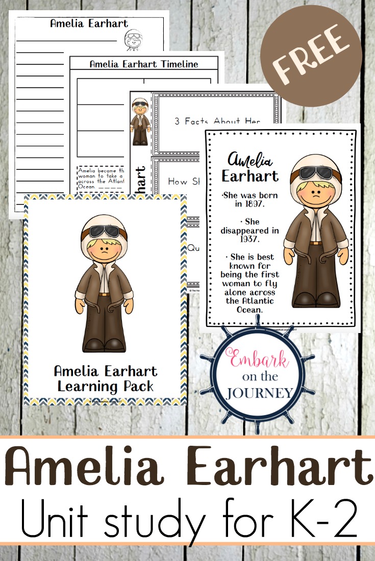 Amelia Earhart Free Printables - Printable Templates