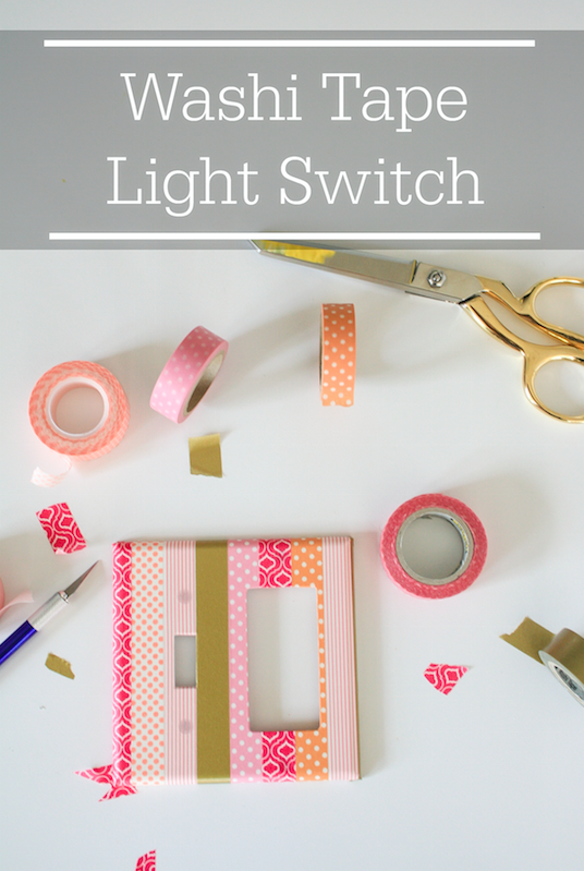 Do It Yourself: Washi Tape Light Switch