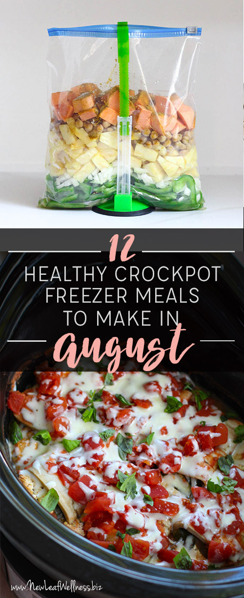 12 Healthy Crockpot Freezer Meals to Make in August