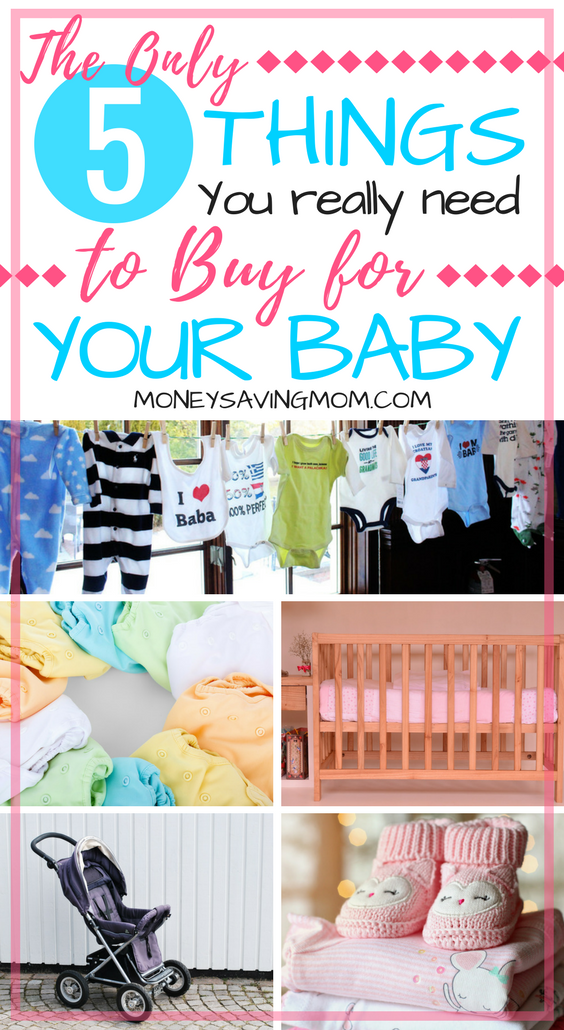 On a budget with baby on the way? This list of essential baby items is SO helpful! Aside from lots of love and nurturing, these are the only 5 things you truly NEED!