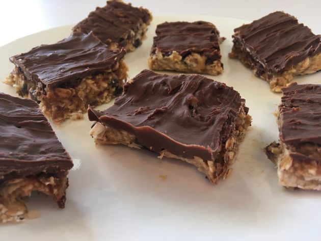 plated healthy protein bars