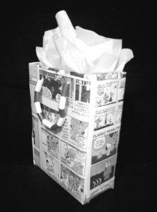Newspaper gift bag