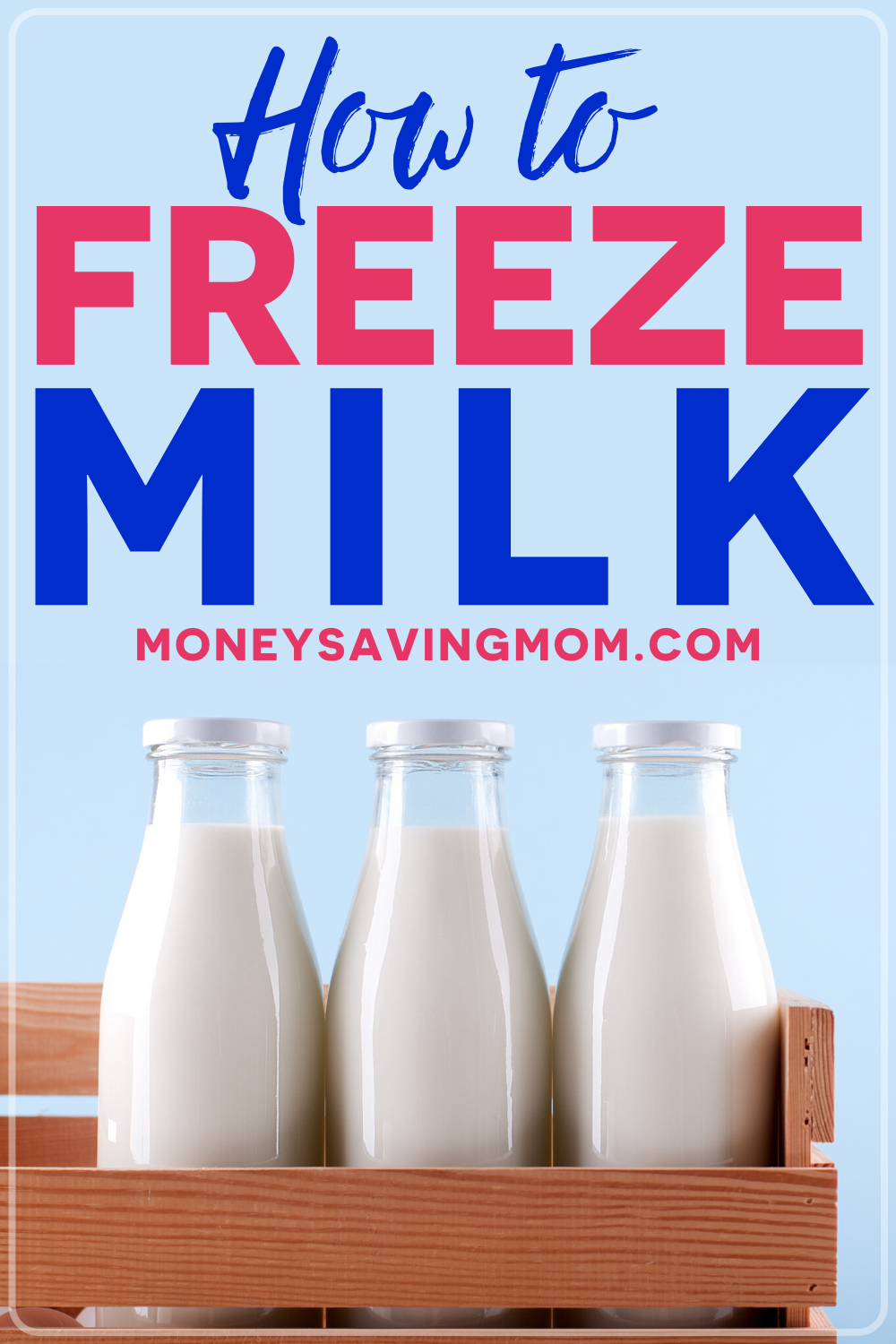 how to freeze milk in a carton