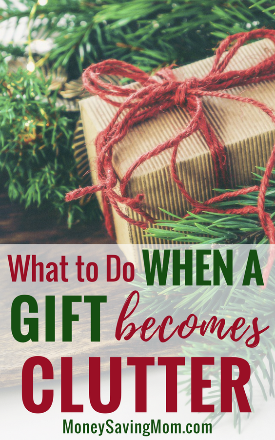 Battling clutter from gifts you're holding on to? This is a great read with practical ideas and suggestions on how to get rid of more STUFF -- even if it's a gift that holds great meaning to you!