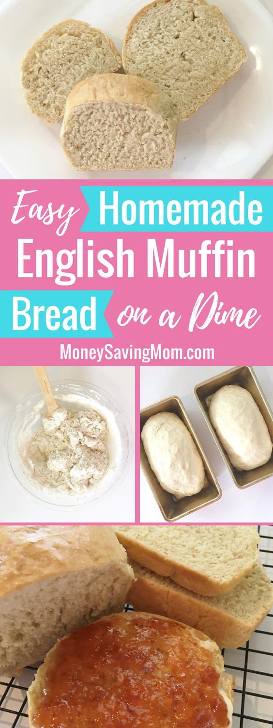 This homemade English Muffin Bread will save you so much money on store-brought English muffins! And it's SO easy to make and super delicious!!