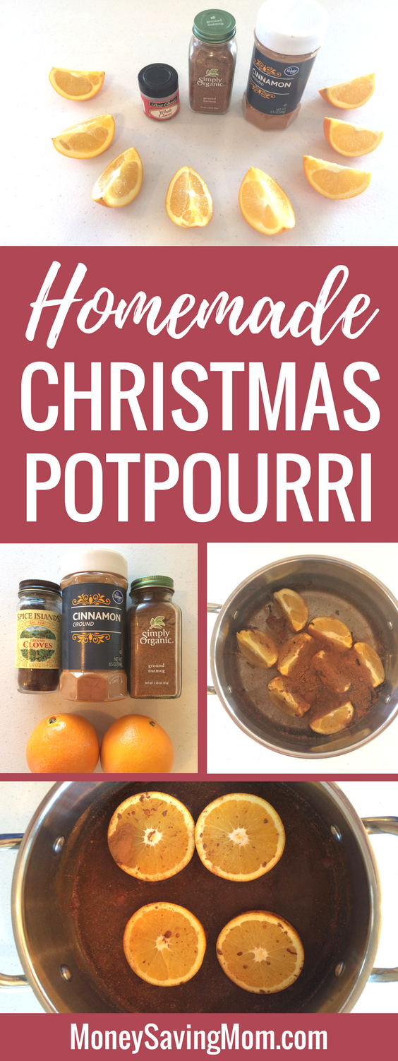 Frugal Homemade Christmas Potpourri -- In just two minutes!!