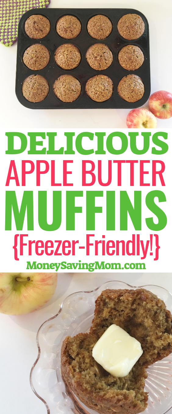 These Apple Butter Muffins are SO delicious and freezer perfectly!
