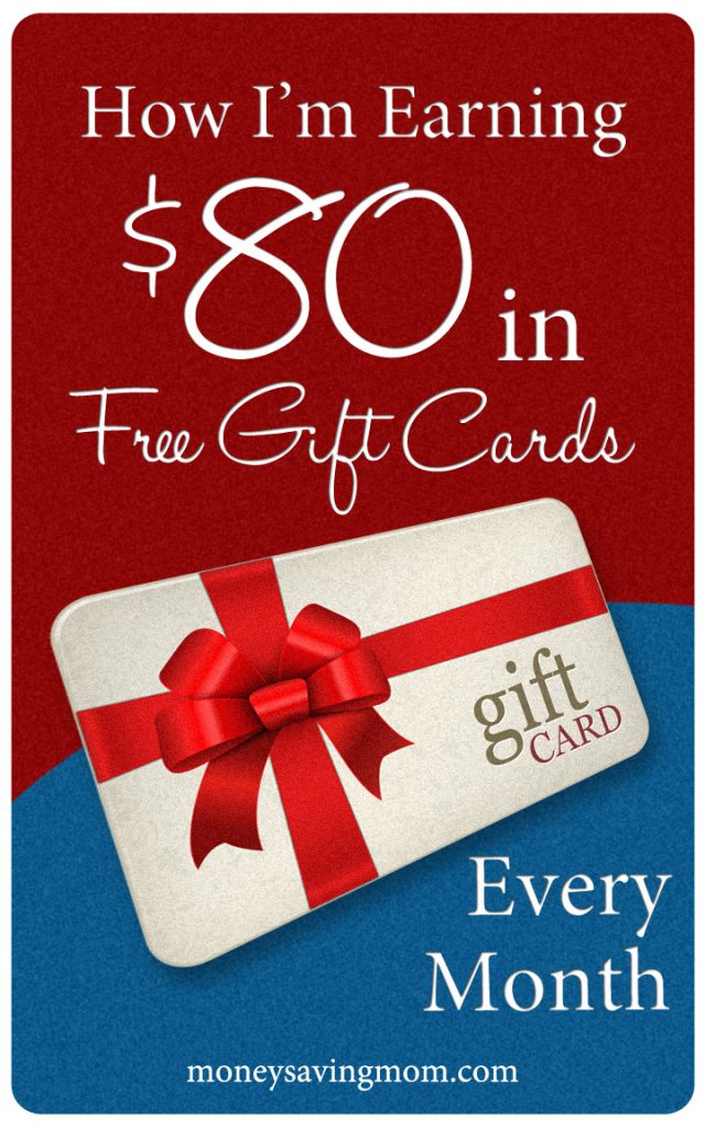 How I'm Earning $80 in Free Gift Cards Every Month