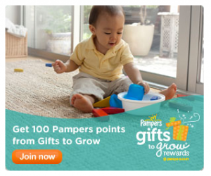Free Pampers Gifts to Grow points